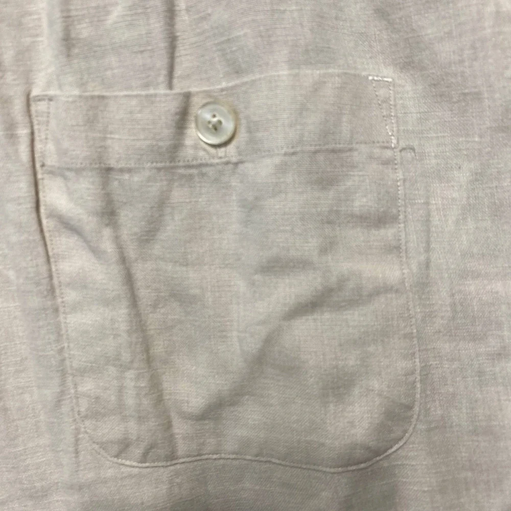 Toscano 100% Linen Pants Mens XXL Cream Beige Drawstring Elastic Waist Resort
